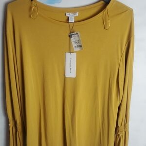 Carolina Belle Mustard Blouse 2xl